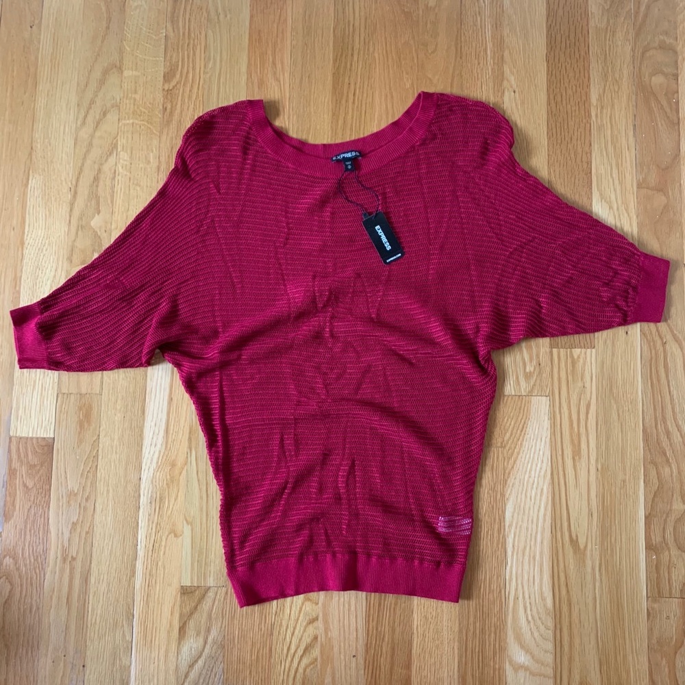 Flowy Red Crotchet Top